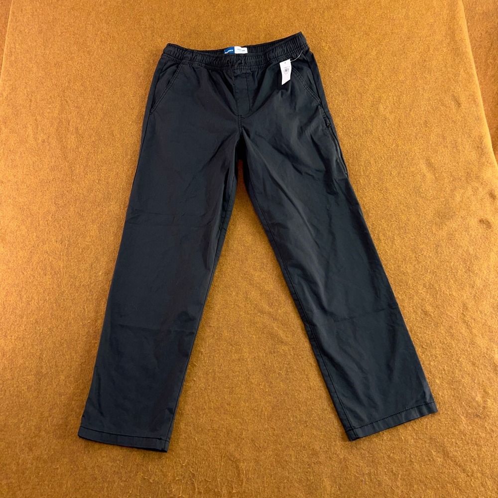 Old Navy Boys XL 14-16 Black Tech Taper Quick-Dry Active Jogger Pants NWT